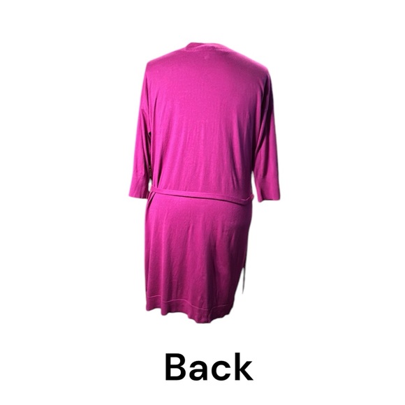 New Lane Bryant Womens Magenta 3/4 Sleeve Sweater Dress 22/24 Plus Size NWT - Picture 3 of 8